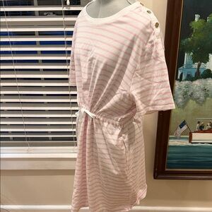 Draper James 100% cotton Pink and White Striped Dress - perfect for the beach